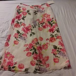 Spenser Jeremy Floral skirt 100% silk